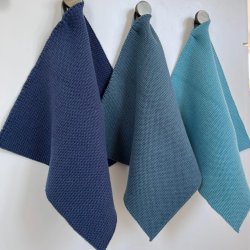 Solwang Design kologiske karklude i blue Peacock 