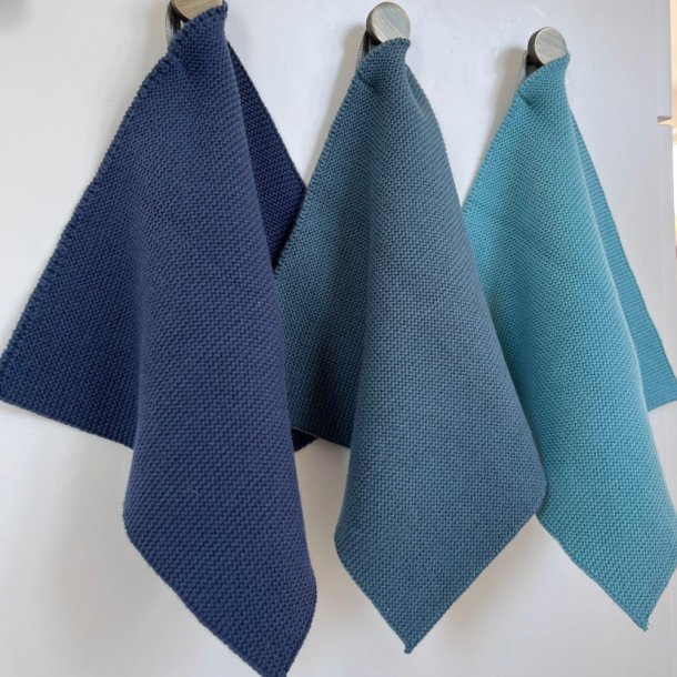 Solwang Design kologiske karklude i blue Peacock 