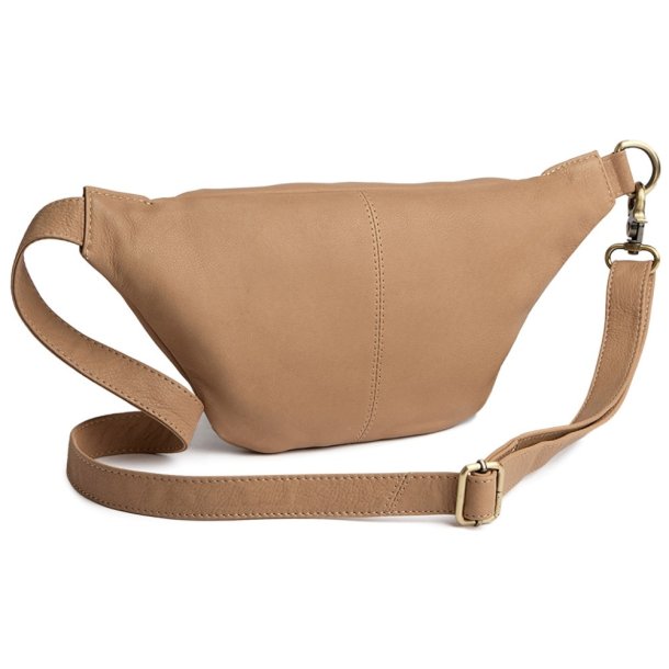 Depeche caramel  bumbag i kalveskind