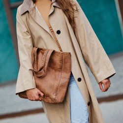 Depeche shopper taske i chestnut