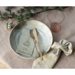 Maileg juleserviet ,bl engel