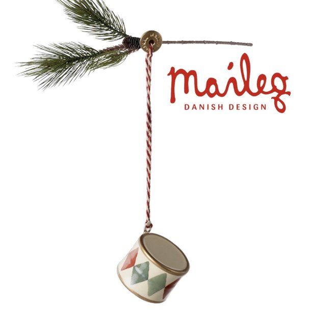  Maileg metal tromme i klassisk grn