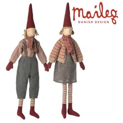 Maileg nissedreng 2025 str 4 med skjorte og bukser p