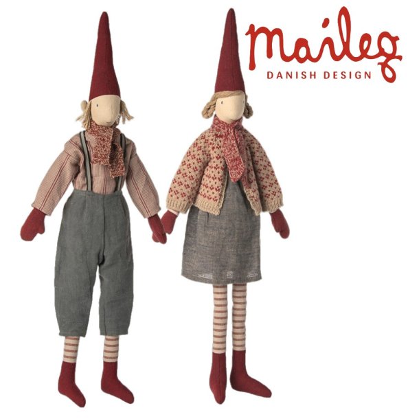 Maileg nissedreng 2025 str 4 med skjorte og bukser p