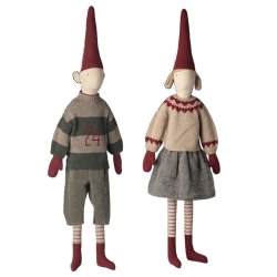 Maileg nissedreng 2025 str 6, strikket sweater og bukser p