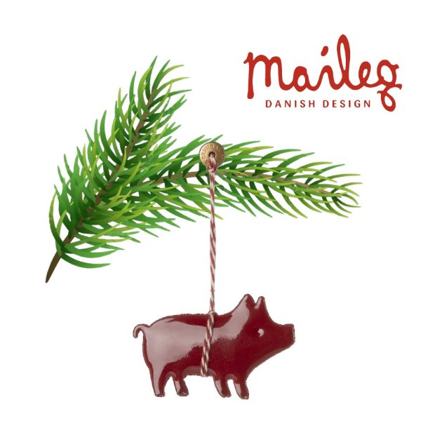 Maileg metal rd gris til ophng