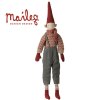 Maileg nissedreng 2026 str 4 strikket sweater og halst�rkl�de