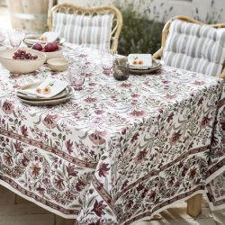 Bungalow stof servietter Lily ocean blue