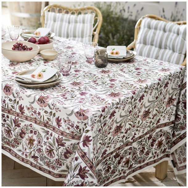 Bungalow stof servietter Lily ocean blue