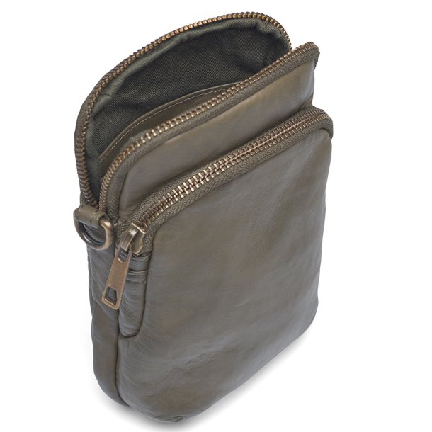 Depeche mobil taske i army green skind