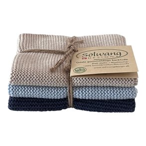 Solwang Design �kologiske karklude i ocean wave kombi