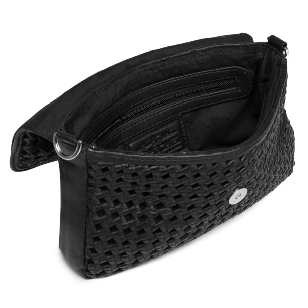 Depeche cluth i sort flettet skind