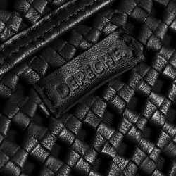 Depeche cluth i sort flettet skind