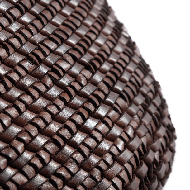 Depeche bumbag i brunt flettet skind