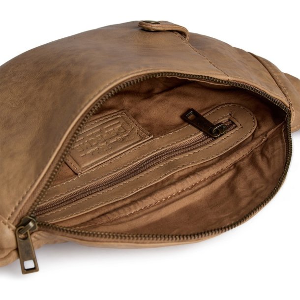Depeche caramel bumbag i skind 