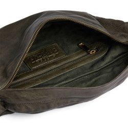 Depeche army bumbag i kalveskind 