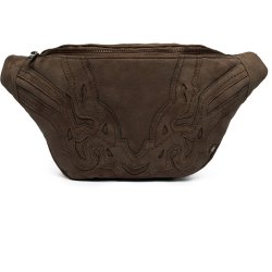 Depeche bumbag i brun ruskind
