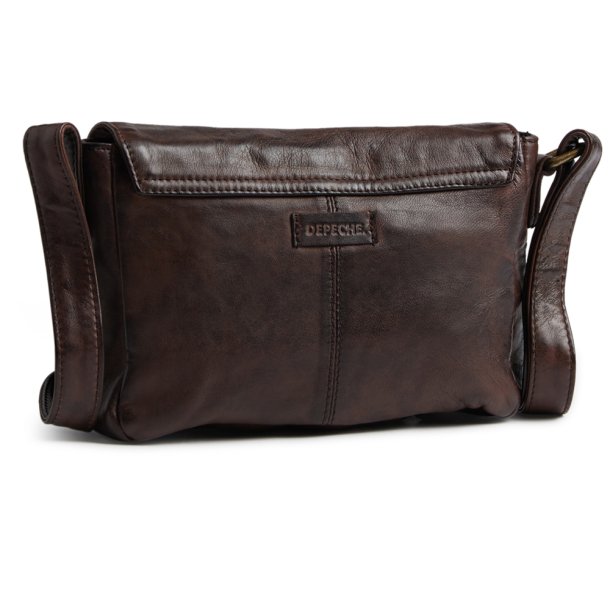 Depeche crossover taske i vinterbrunt skind