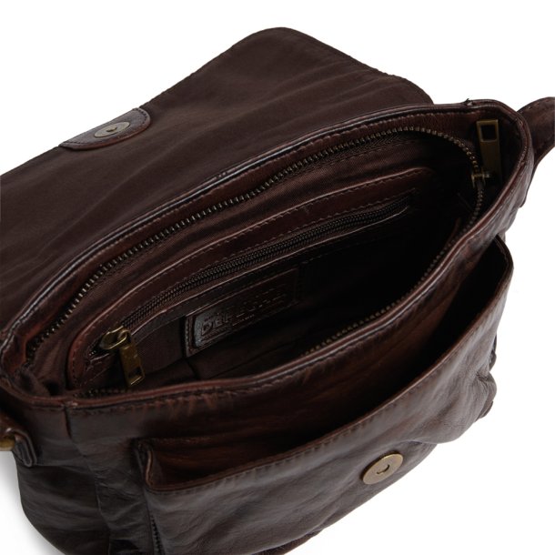 Depeche crossover taske i vinterbrunt skind