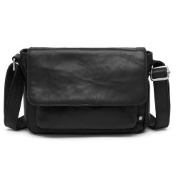 Depeche crossover taske i sort skind