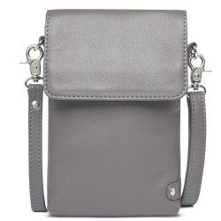 Depeche mobil taske i thunder grey skind