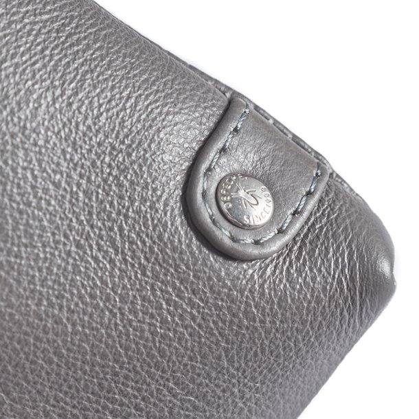 Depeche mobil taske i thunder grey skind