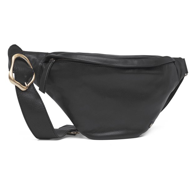 Depeche bumbag i sort skind med spnde