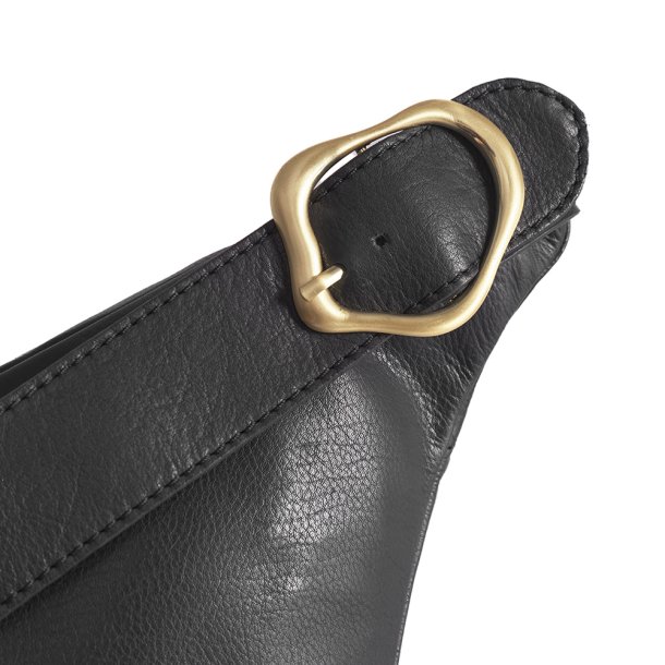 Depeche bumbag i sort skind med spnde