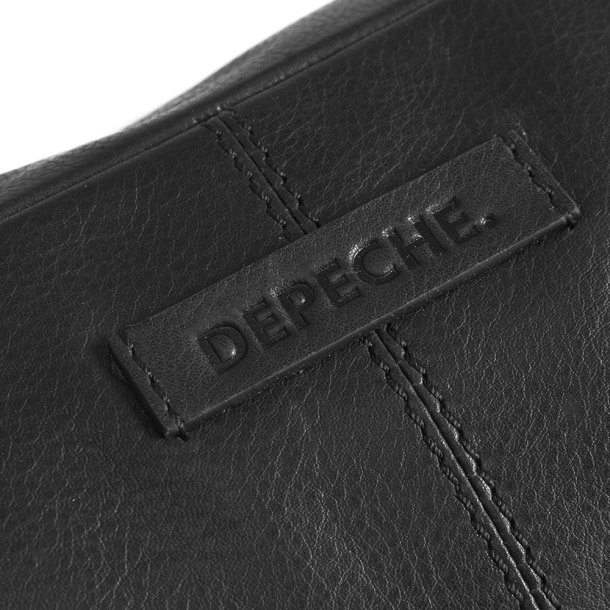 Depeche bumbag i sort skind med spnde