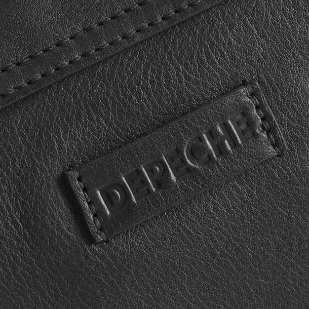 Depeche crossover taske i sort skind