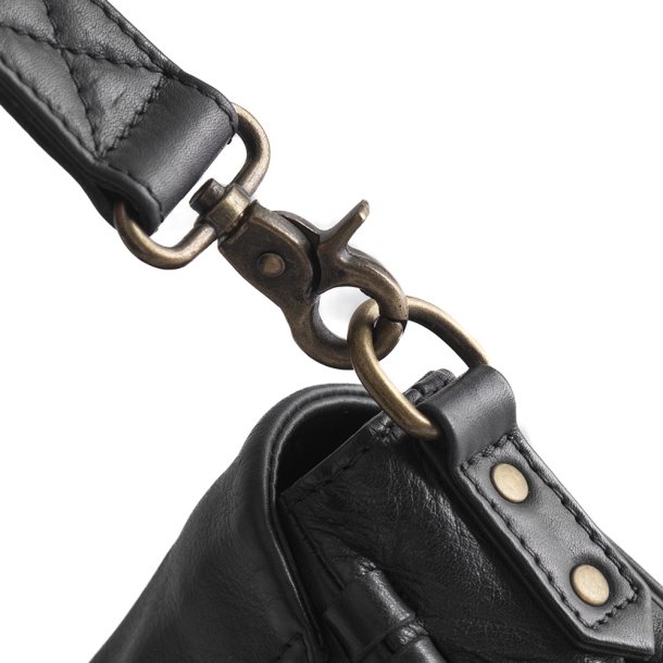 Depeche crossover taske i sort skind