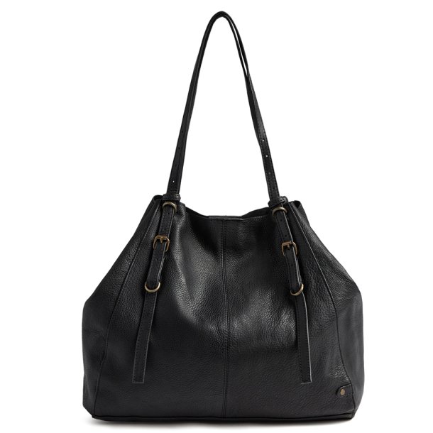 Depeche shopper taske i sort skind