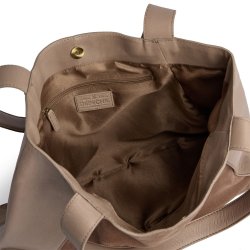 Depeche Madrid shopper i ruskind og koskind
