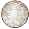 by Room fad i mangotr� med pink og bl� lotus blomster