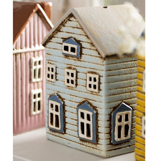 Ib Laursen hus til fyrfadslys Thorshavn brun dr p siden