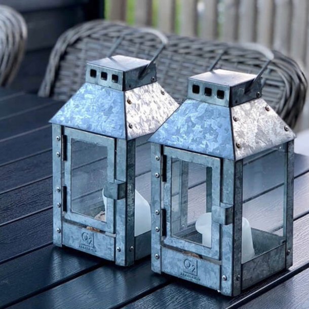 A2 living galvaniseret micro lanterne