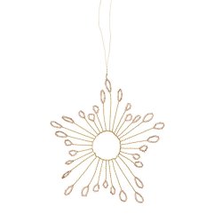 Bungalow beaded ornament star