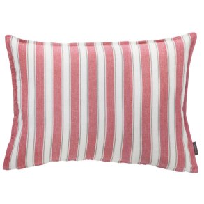 Bungalow pudebetr�k i r�de og hvide striber 