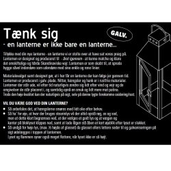 A2 living galvaniseret mini lanterne