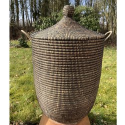 Hammershus fairtrade tjkurv i natur og sort bnd