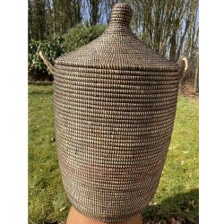 Hammershus fairtrade tjkurv i natur og sort bnd