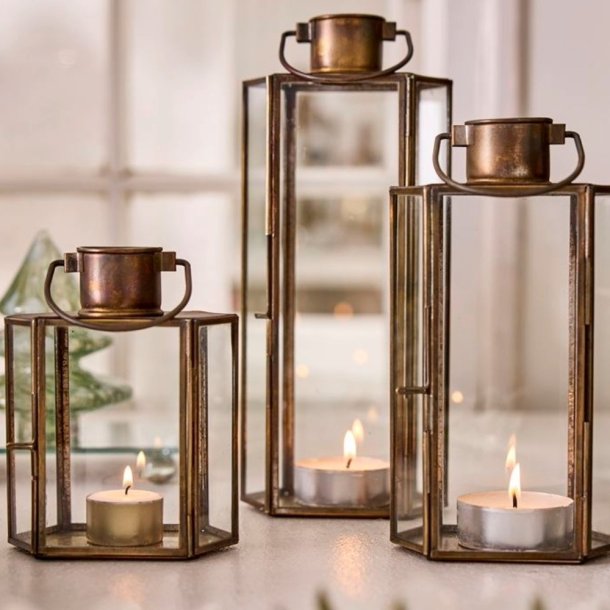 La Vida Mombai lanterne i antik "kobber" look