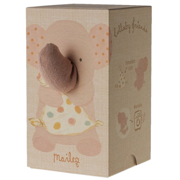 Maileg Lullaby friends elefant i gammel rosa