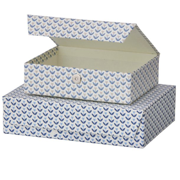 Bungalow magnet bokse Mira ink blue