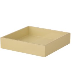 Bungalow lakeret bakke i oat til dekoration og servietter