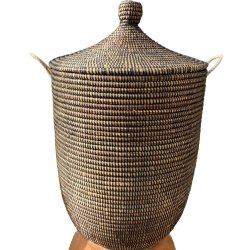 Hammershus fairtrade tjkurv i natur og sort bnd