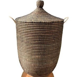 Hammershus fairtrade tjkurv i natur og sort bnd