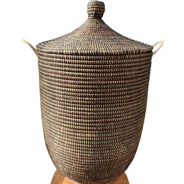 Hammershus fairtrade tjkurv i natur og sort bnd