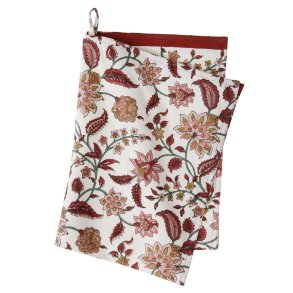 Bungalow viskestykke i Divya cerise