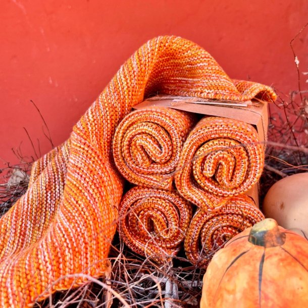 Solwang Design Oeko-tex klude af restgarn i pumkin mix